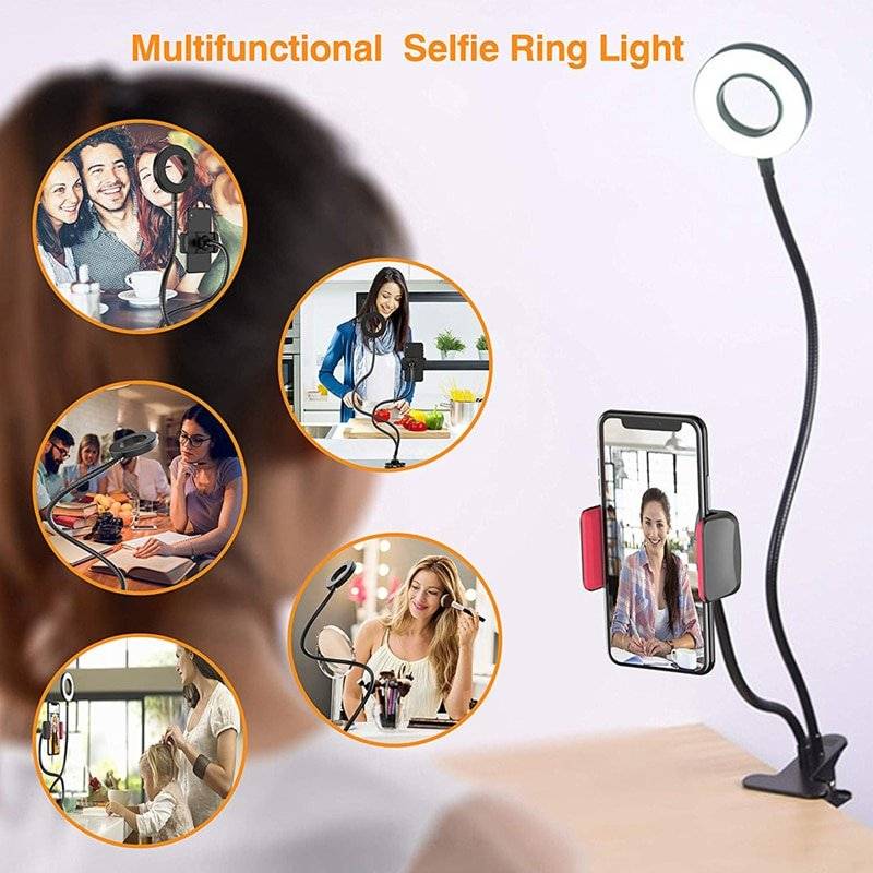 Selfie Ring Light with Flexible Mobile Phone Holder Other Products bfb47e15afae94dd255571: 1|2|3|4