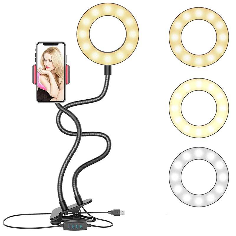 Selfie Ring Light with Flexible Mobile Phone Holder Other Products bfb47e15afae94dd255571: 1|2|3|4