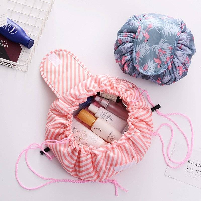 Makeup Organizer Pouch Other Products 57391192dfa1f247ad015a: Flamingos|Leaves|Stripes